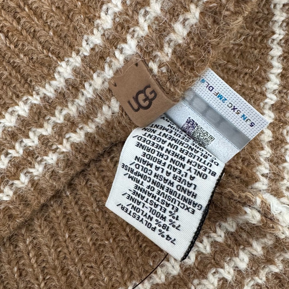 UGG Brown and Tan Knit Hat. #2 - Picture 7 of 10